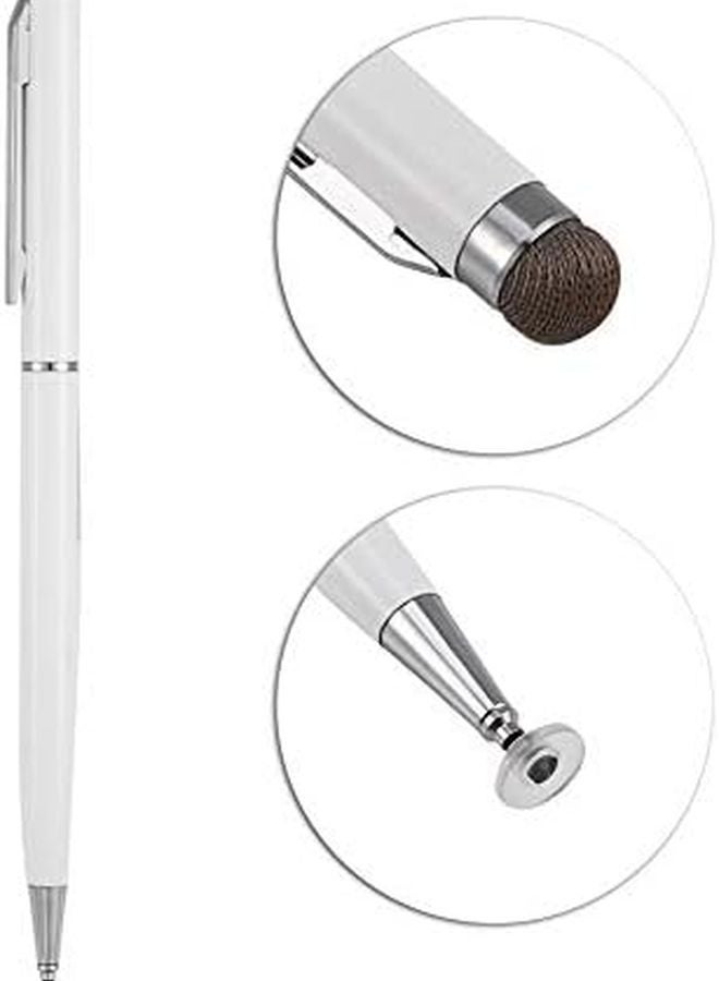 White Replacement Stylus Pen With Cloth Tip For iOS High Sensitivity Touch Screen - Image 4